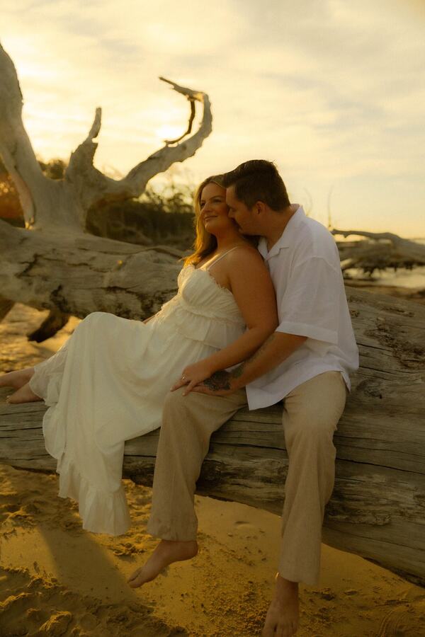 Golden-hour engagement session